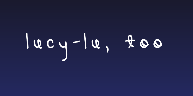 LUCY-LU, TOO Social Header