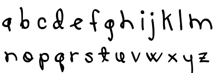 LUCY-LU, TOO Font LOWERCASE