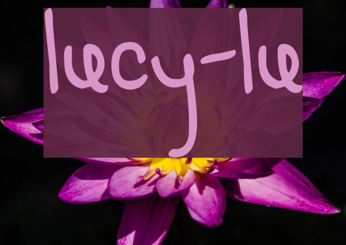 LUCY-LU Font examples