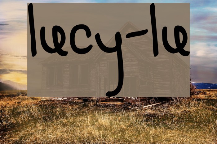 LUCY-LU Font examples