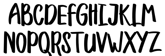 LUCYFARMRegular Font LOWERCASE