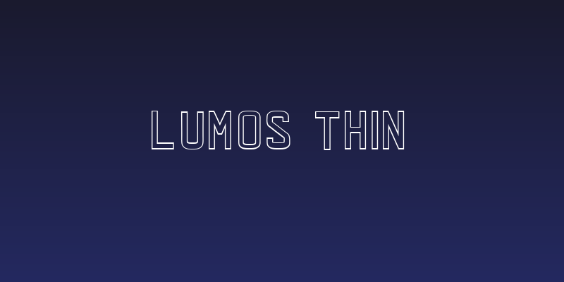 LUMOS THIN Social Header
