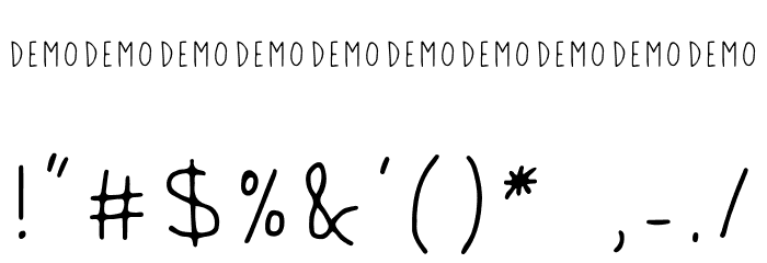 LUPINES demo Font Alte caractere