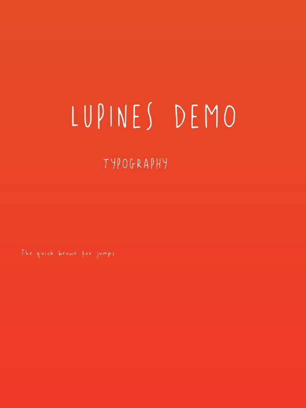 LUPINES demo Poster