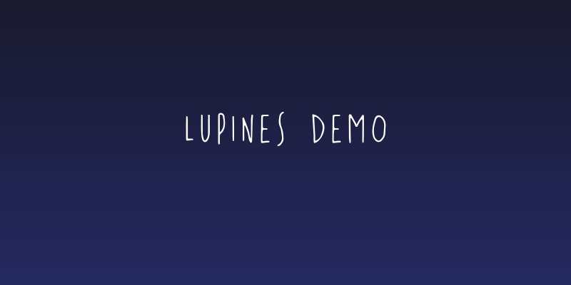 LUPINES demo Social Header