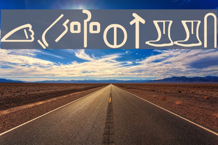 LUWHITTA Font examples