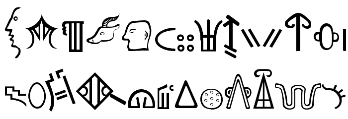 LUWHITTA Font LOWERCASE