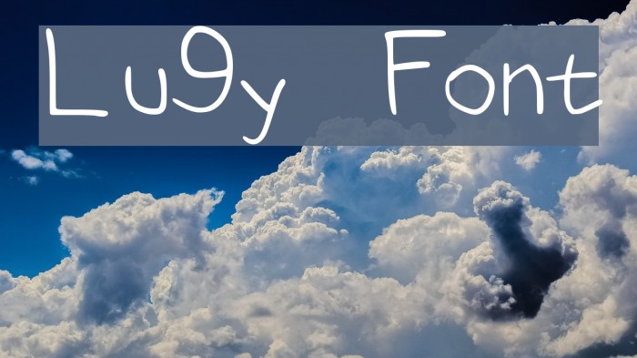 Lu9y Font examples