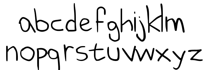 Lu9y Font LOWERCASE