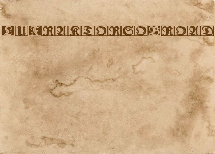 LuFraktorsoBroad Font examples