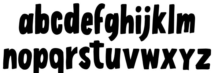 LuTuna Font LOWERCASE