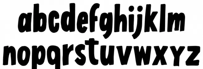 LuTuna Font LOWERCASE