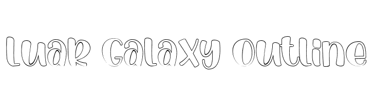 Luar Galaxy Outline  font caratteri gratis