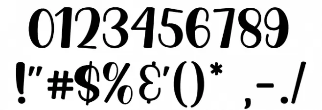 Luar Galaxy Regular Font OTHER CHARS