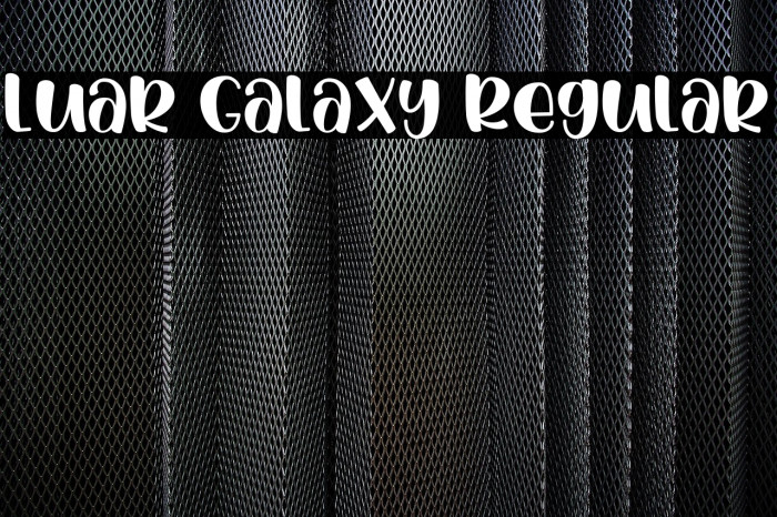 Luar Galaxy Regular Example 1