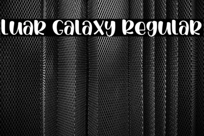 Luar Galaxy Regular Font examples
