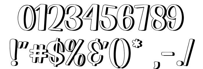 Luar Galaxy Shadow Font OTHER CHARS