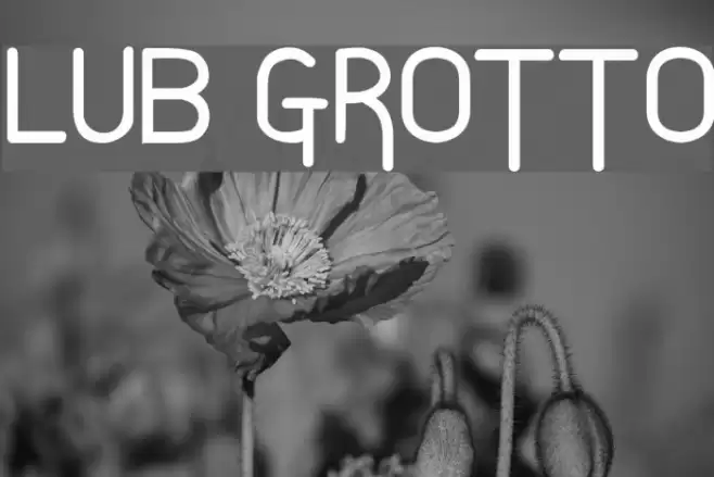 Lub Grotto Font examples