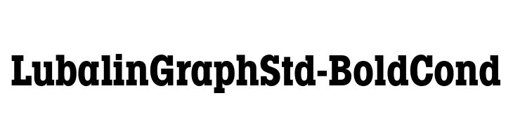 LubalinGraphStd-BoldCond フォント