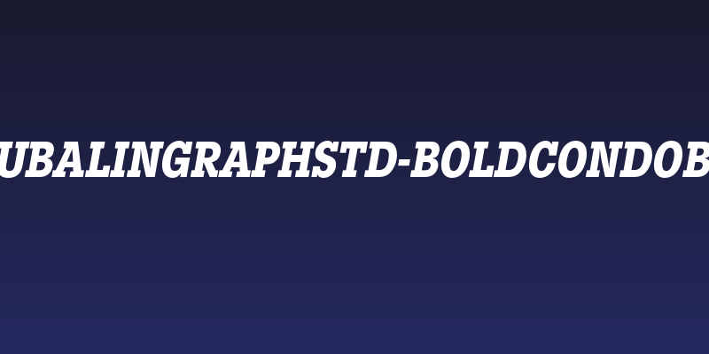 LubalinGraphStd-BoldCondObl Social Header