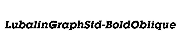 LubalinGraphStd-BoldOblique フォント