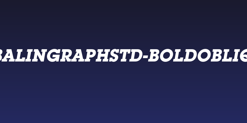 LubalinGraphStd-BoldOblique Social Header