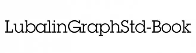 LubalinGraphStd-Book  font caratteri gratis