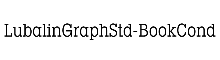 LubalinGraphStd-BookCond Font