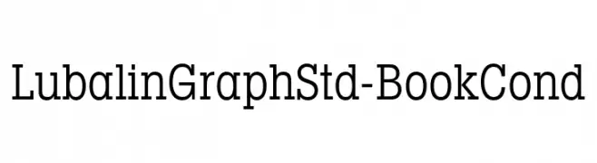 LubalinGraphStd-BookCond  フリーフォントのダウンロード