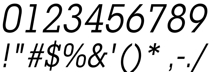 LubalinGraphStd-BookCondObl Font OTHER CHARS