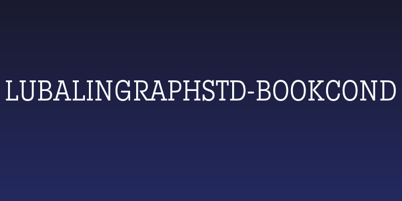 LubalinGraphStd-BookCond Social Header