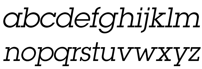 LubalinGraphStd-BookOblique Font LOWERCASE