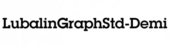 LubalinGraphStd-Demi  Fuentes Gratis Descargar