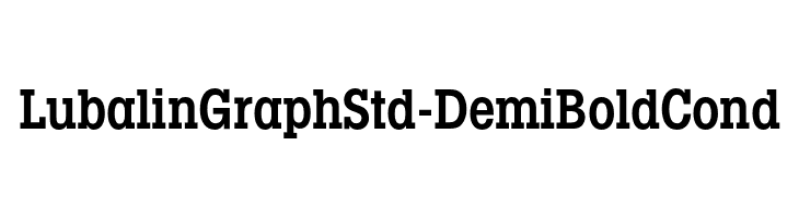 LubalinGraphStd-DemiBoldCond Font
