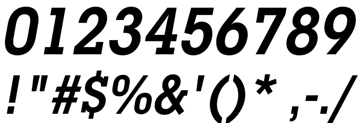 LubalinGraphStd-DemiBoldCondObl Font OTHER CHARS