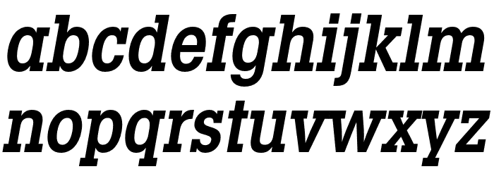LubalinGraphStd-DemiBoldCondObl Font LOWERCASE