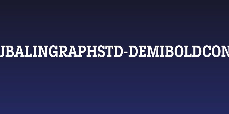 LubalinGraphStd-DemiBoldCond Social Header