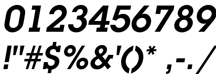 LubalinGraphStd-DemiOblique Font OTHER CHARS