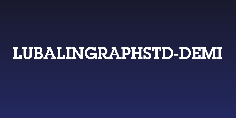 LubalinGraphStd-Demi Social Header