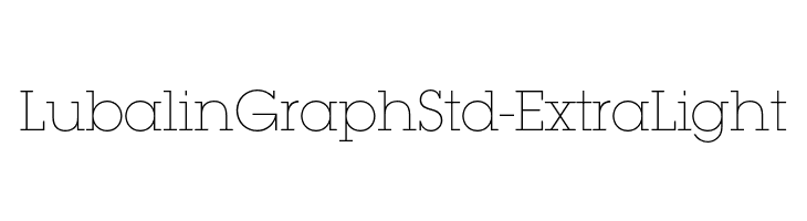 LubalinGraphStd-ExtraLight フォント