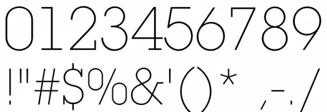LubalinGraphStd-ExtraLight フォント その他の文字