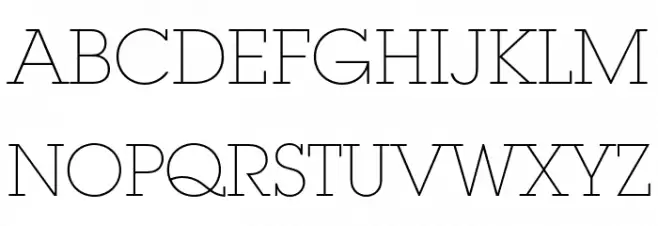LubalinGraphStd-ExtraLight フォント 大文字