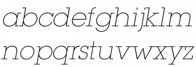LubalinGraphStd-ExtraLightObl Schriftart Kleinbuchstaben