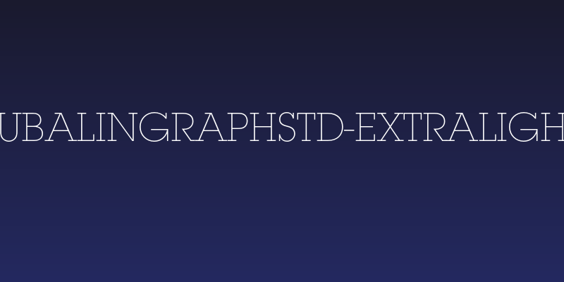 LubalinGraphStd-ExtraLight Social Header