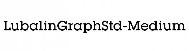 LubalinGraphStd-Medium  フリーフォントのダウンロード