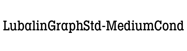 LubalinGraphStd-MediumCond Font