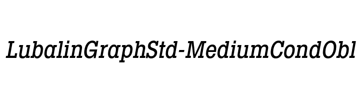 LubalinGraphStd-MediumCondObl フォント