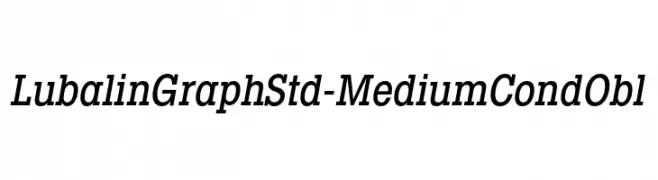 LubalinGraphStd-MediumCondObl  لخطوط تنزيل