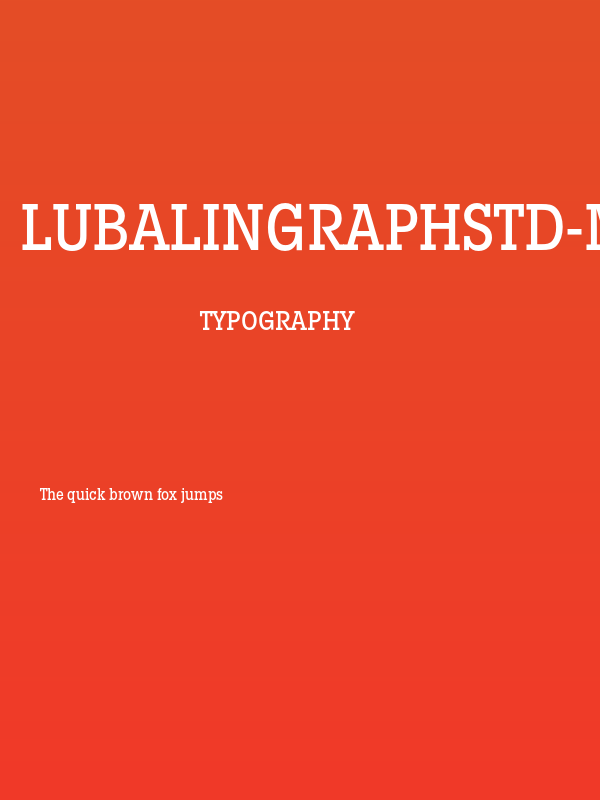 LubalinGraphStd-MediumCond Poster