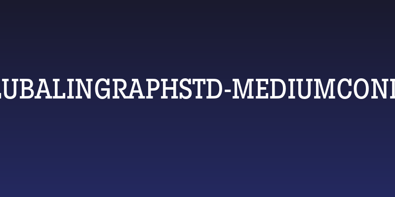 LubalinGraphStd-MediumCond Social Header